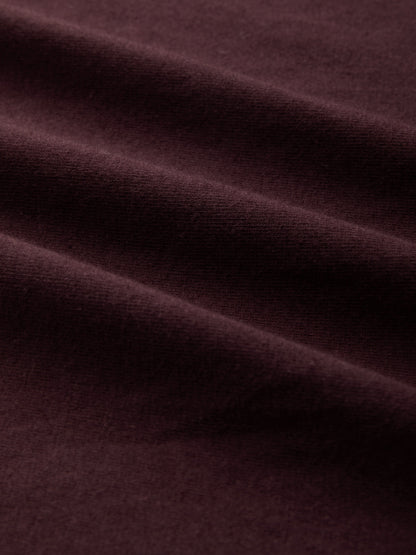 Maxi Cotton Knit Dress, Long Sleeves, Vintage, Red Brown
