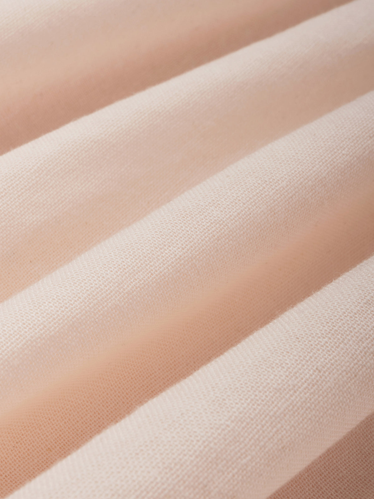 Cotton Midi Dress, Short Sleeve, Lace Collar, Plain, Vintage, Light Pink