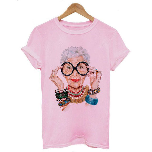 T Shirt Vintage Femme Rose