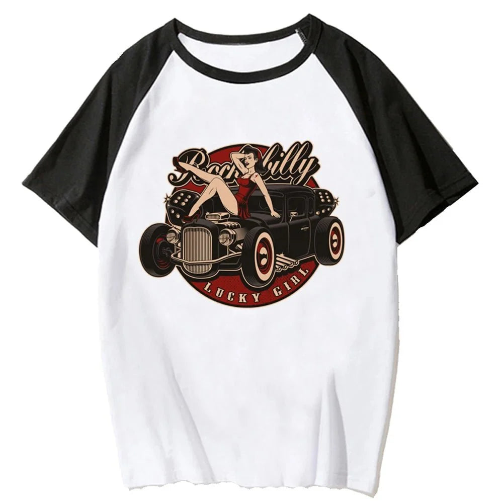 T Shirt Vintage Rockabilly Hot Rod